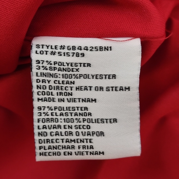 GB Women's Red Social Cowl Halter Neck Satin Mini Dress Size 11 NWT - Picture 9 of 9